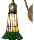 5" Wide Stained Glass Pond Lily Wall Sconce