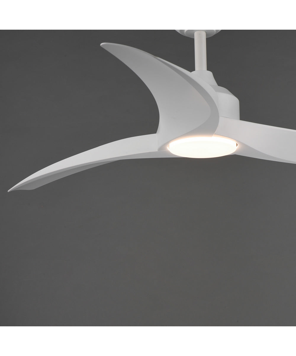 Drifter 52 inch Outdoor Fan w LED Matte White