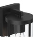 Kagen Medium Outdoor Wall Light with Clear Glass Panels Matte Black
