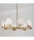 Oriya 8-Light Chandelier Aged Brass