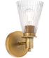 Lawton 1-light Wall Mount Light Fixture Brushed Brass