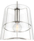 Alonzo 1 Light Pendant Polished Nickel
