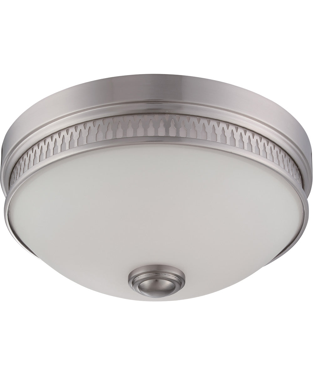 13"W Harper 1-Light Close-to-Ceiling Brushed Nickel