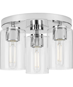 Cofield 12 in. 3-Light Flush Mount P350237 Polished Chrome