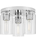 Cofield 12 in. 3-Light Flush Mount P350237 Polished Chrome