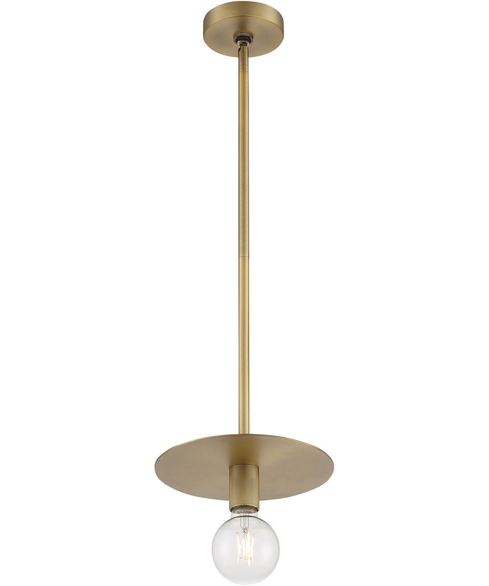 10"W Bizet 1-Light Pendant Vintage Brass