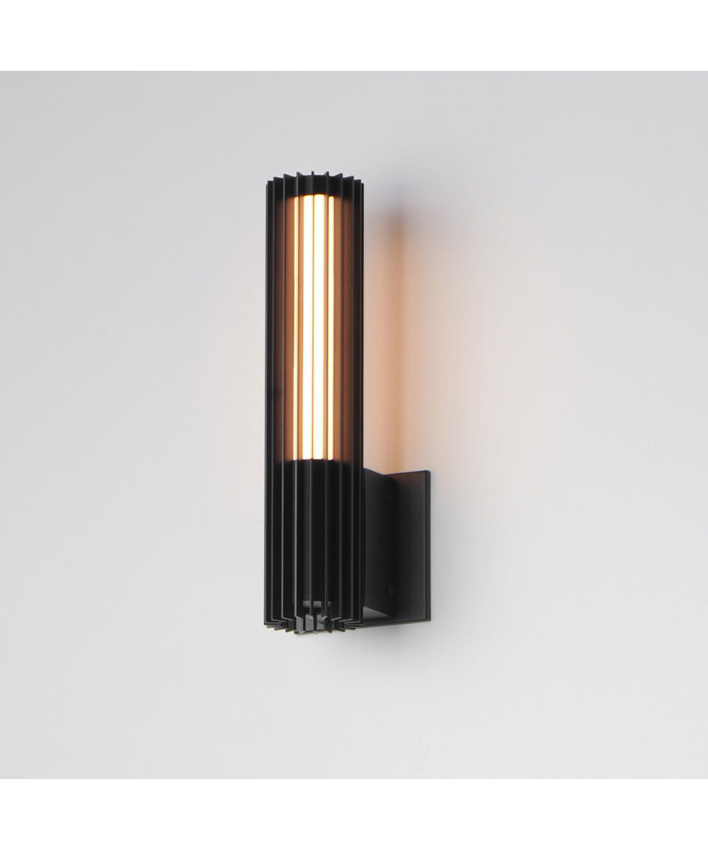 Citadel 14 inch LED Outdoor wall sconce Black