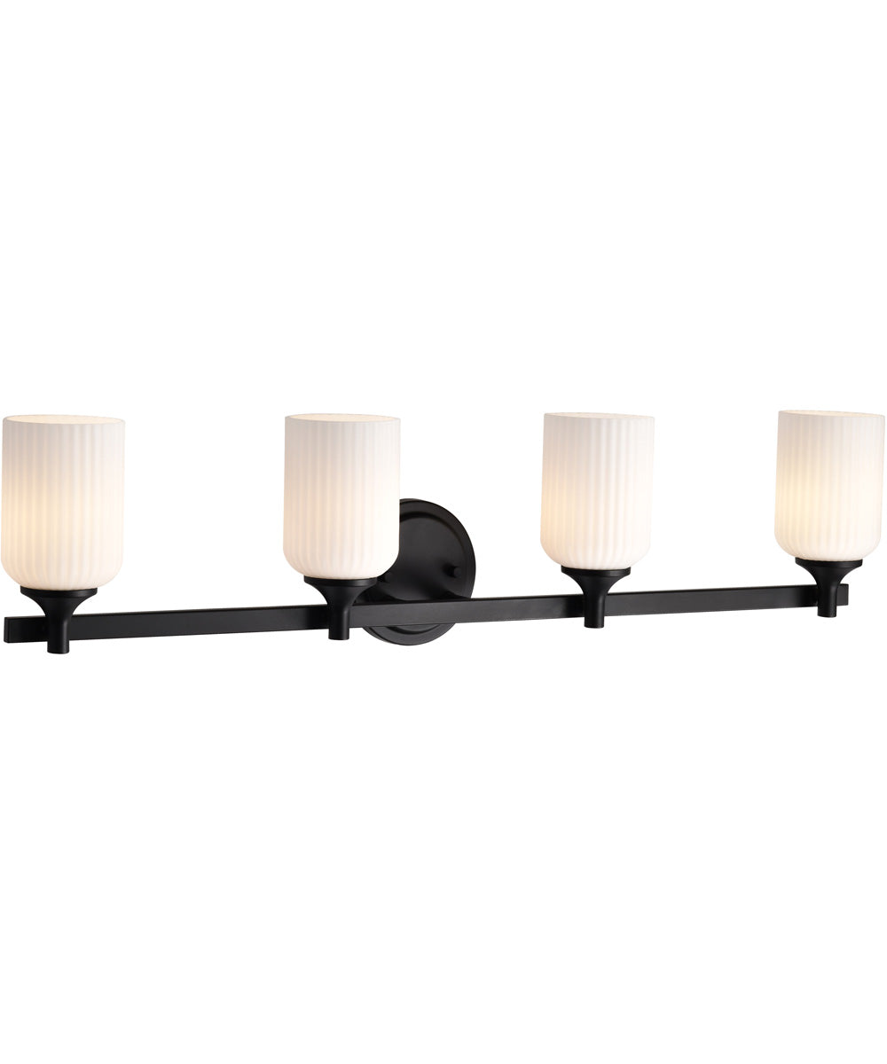 Solara 4-Light Vanity & Wall Matte Black