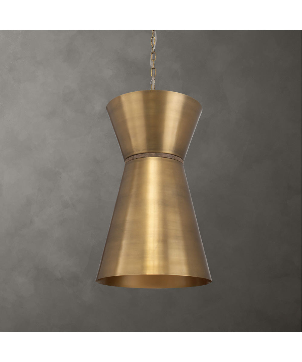 Crocker Brass 1 Light Mini Pendant