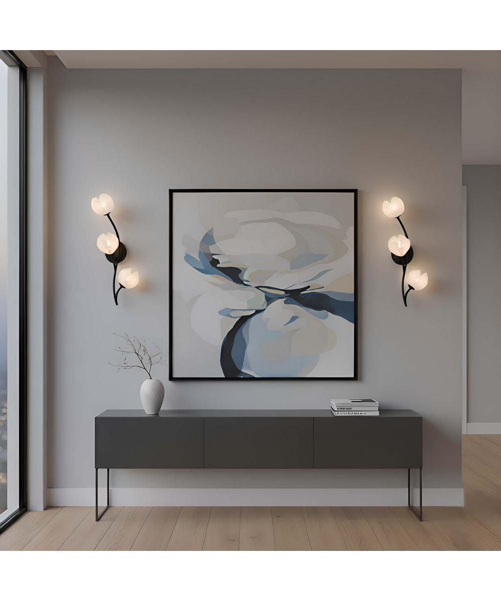 Walker 3-light Wall Sconce Matte Black