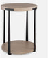 Palisade Natural Round Side Table