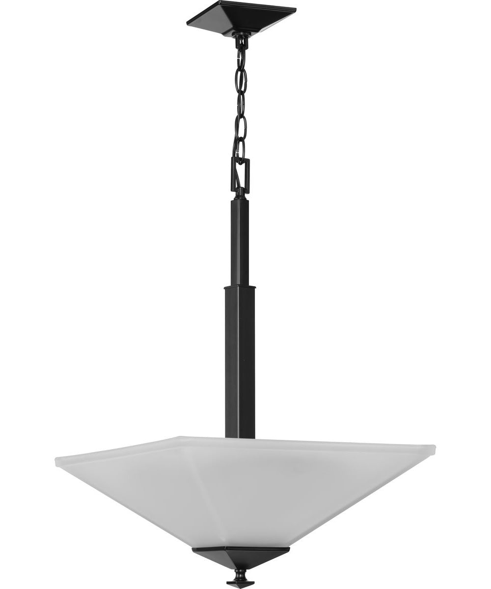 Clifton Heights 2-Light Inverted Pendant Matte Black