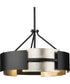 Lowery 3-Light Semi-Flush Mount Matte Black