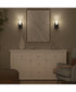 Mack 1-Light Wall Sconce with Layered Glass Shade Matte Black