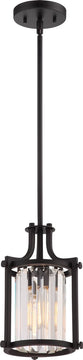 8"W Krys 1-Light Pendant Aged Bronze