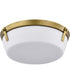 Rowen 3-Light Close-to-Ceiling Natural Brass