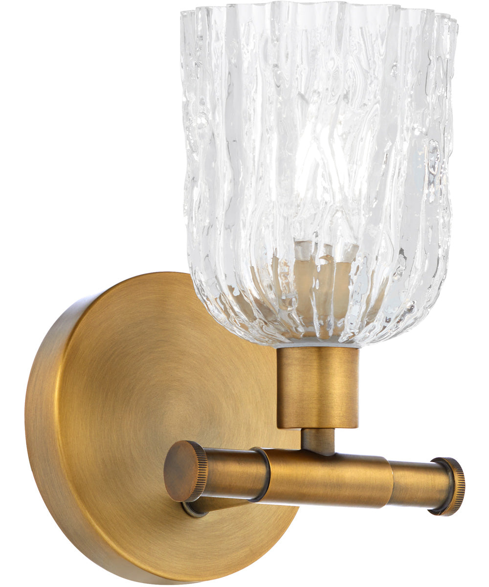Meriam 1-light Wall Mount Light Fixture Brushed Brass