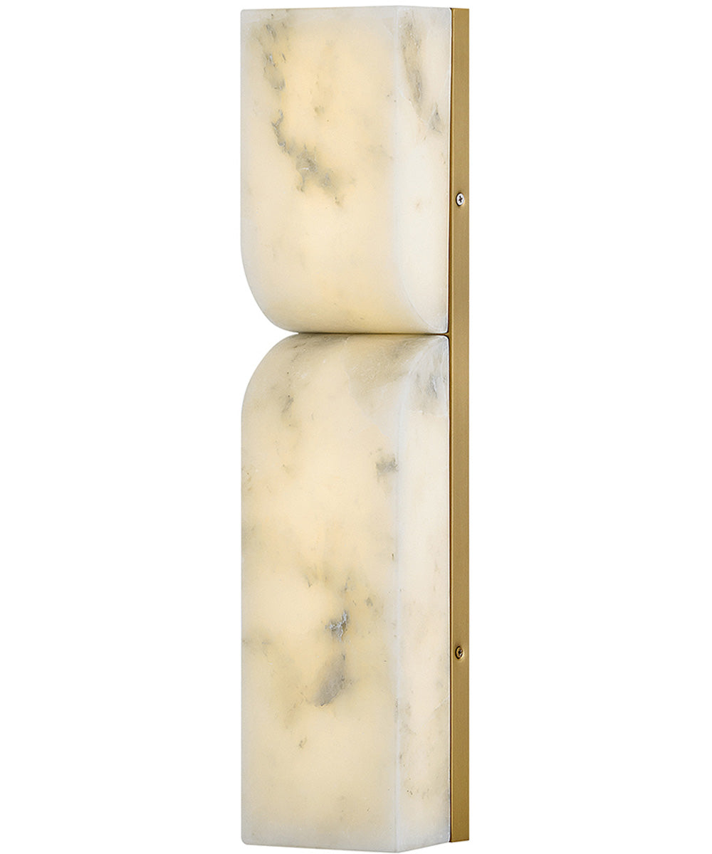 AluneMedium LED Sconce in Lacquered Brass