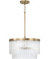 Vaughn 3-Light Pendant Aged Brass