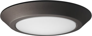 10"W 1-Light LED Close-to-Ceiling Light Mahogany Bronze