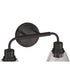 Pleated 2-Light Lighting Flat Black