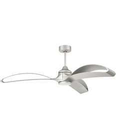 60" Bandeaux 1-Light Fan Painted Nickel