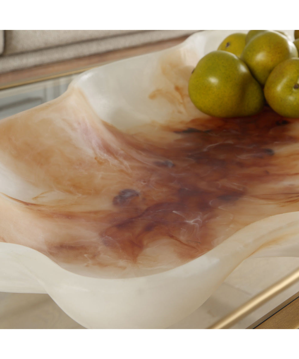 Organic Elegance Wavy Oval Bowl