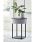 Sethlen Accent Table with Speaker Gray/Black