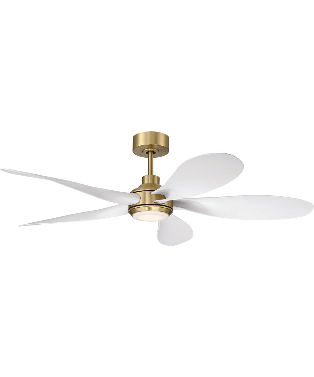 Rosalie 52" 5-Blade Indoor ceiling Fan 1-Light Fan Satin Brass