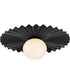 Stevie 1-Light Medium Flush Mount in Black