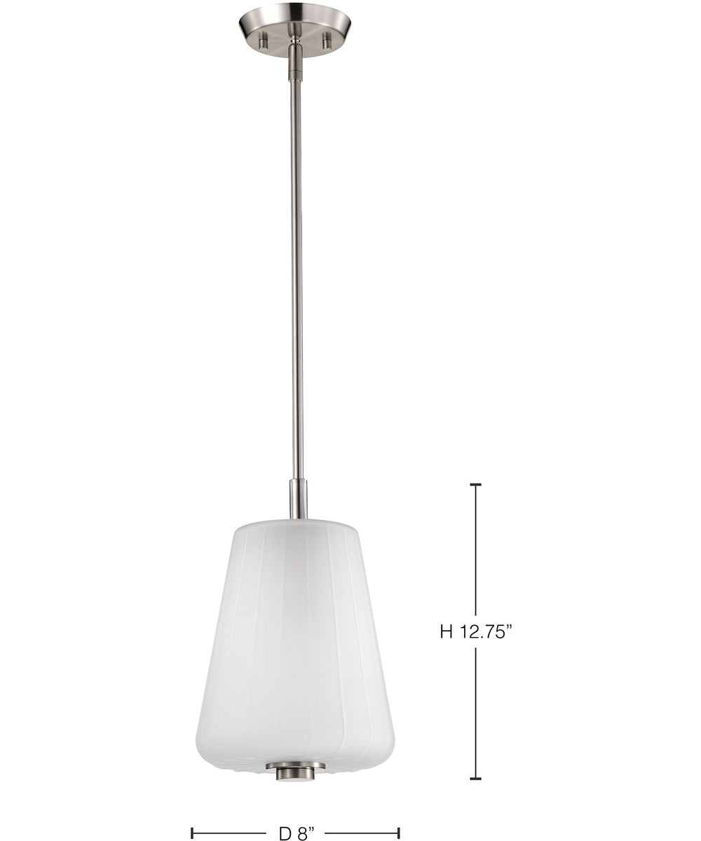 Lune 1-Light Pendant Brushed Nickel