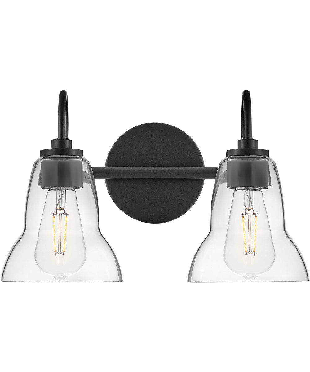 Vera 2-Light Small Two Light Vanity in Black