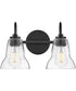 Vera 2-Light Small Two Light Vanity in Black