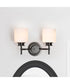 Warren 2-Light Vanity & Wall Gun Metal