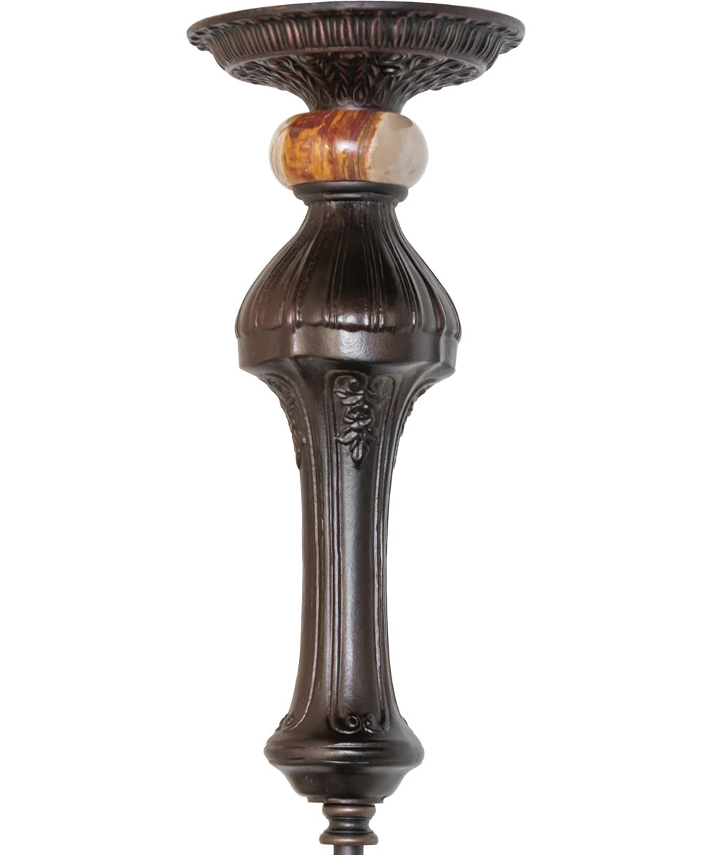 20" Wide Tiffany Turning Leaf Semi-Flushmount