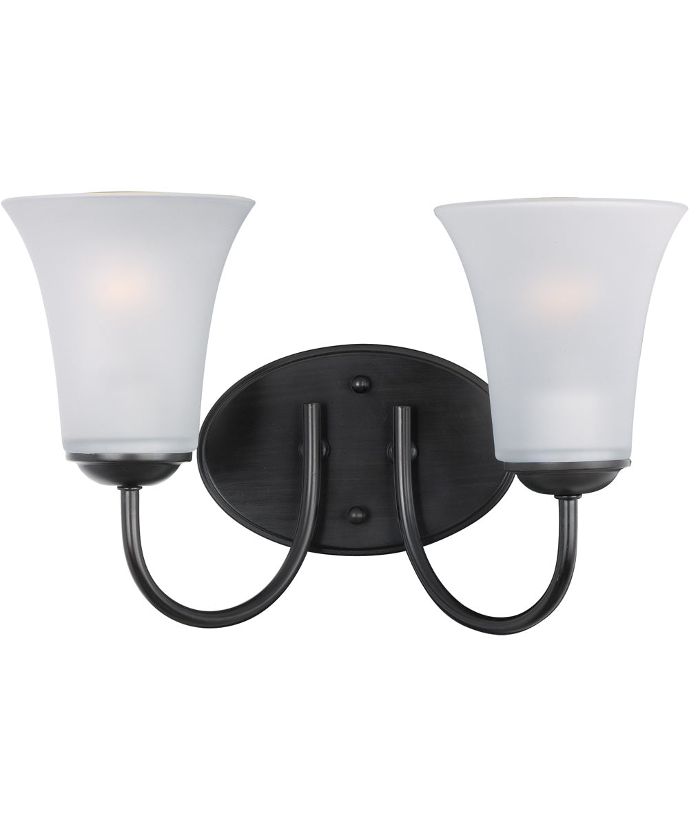 Logan 2-Light Bath Vanity Black