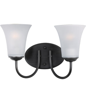 Logan 2-Light Bath Vanity Black