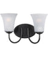 Logan 2-Light Bath Vanity Black