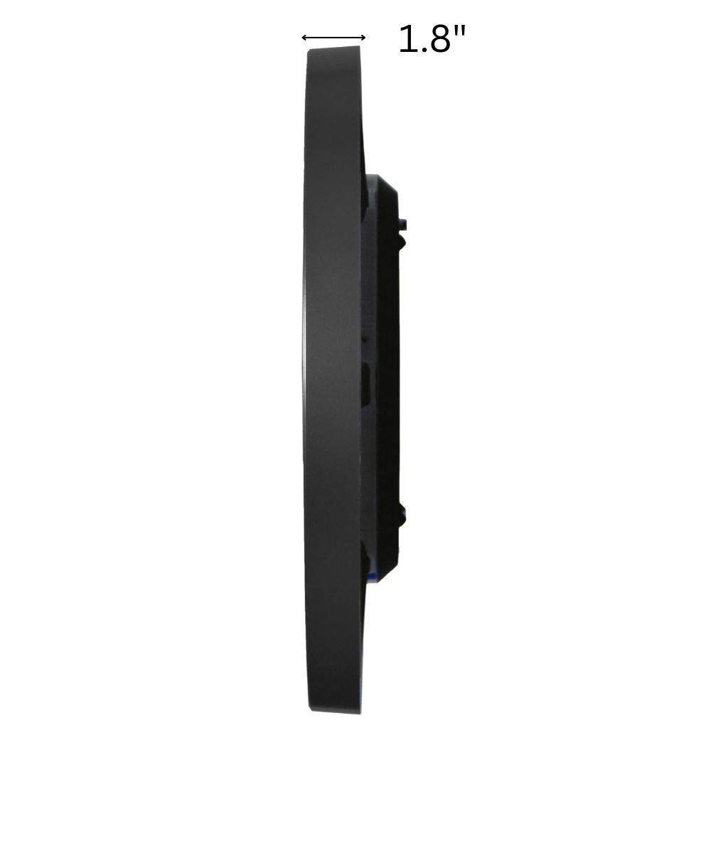 OPEN BOX Wall Clock Sano Metallic Black Glass Cover