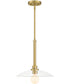 Litto 1 Light Pendant Brushed Gold