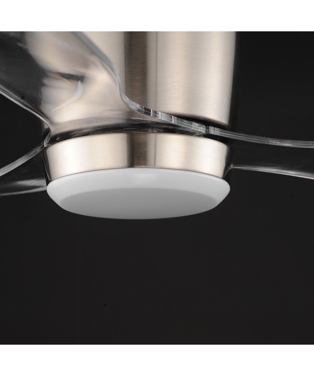 Aeris 52 inch 3-Blade Hugger Fan w LED Satin Nickel