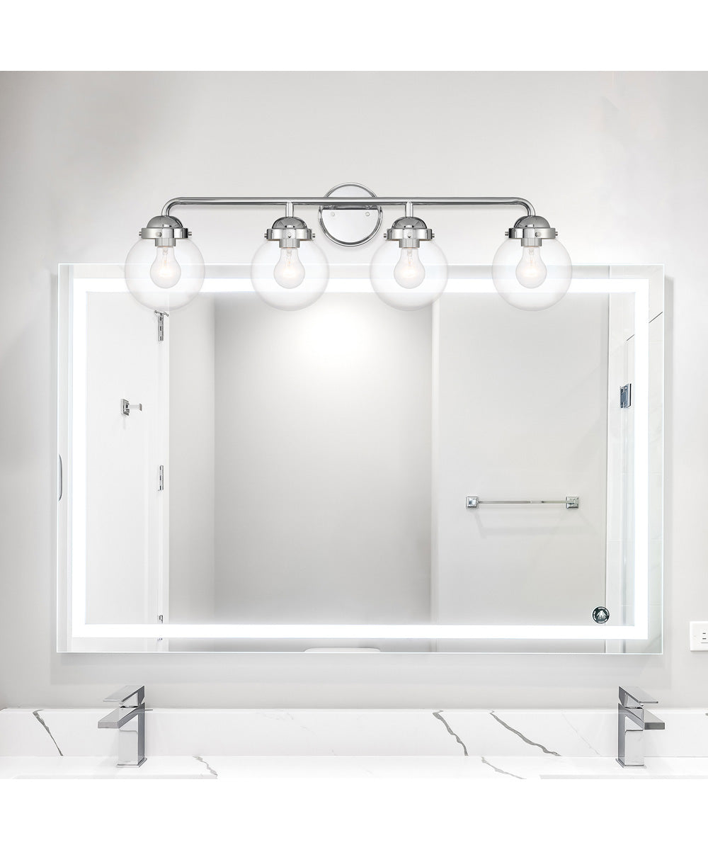 Knoll 4 Light Vanity Chrome