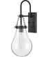 Eloise 1-Light Large Single Light Sconce in Black