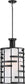 14"W Lansing 4-Light Pendant Textured Black