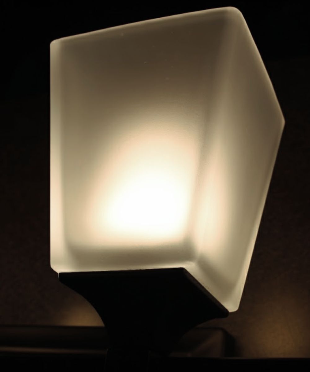 27"W 4-Light LED Bath Vanity Light Fixture Oil Rubbed Bronze Finish with Square Glass Shades