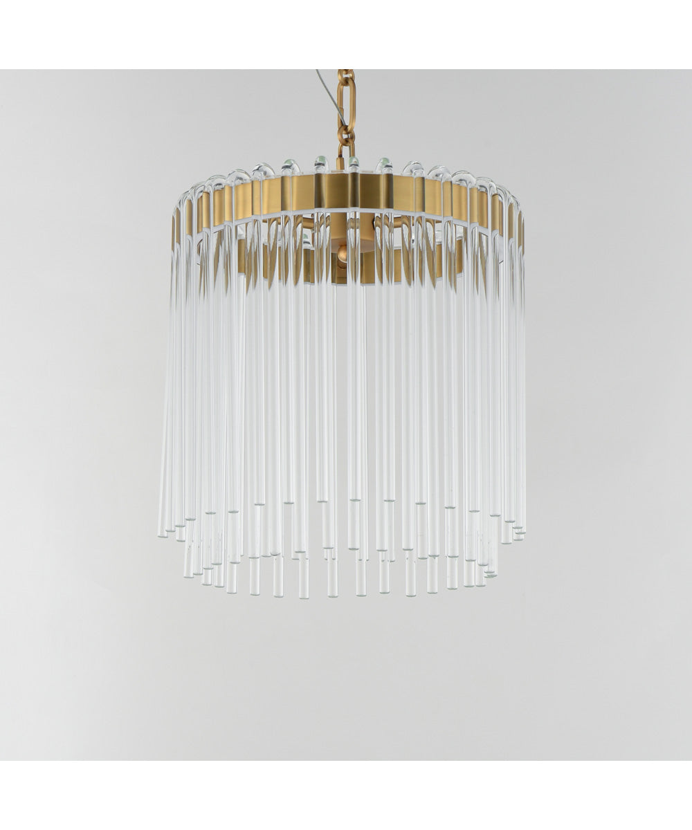 Jolie 11 inch LED Pendant Natural Aged Brass