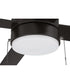 Energy Star McCoy 52" 4 Blade Ceiling Fan 1-Light Fan Flat Black