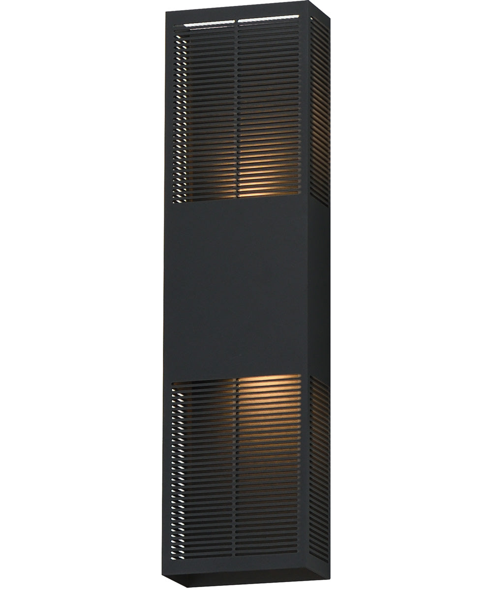 Grate 24 inch LED Outdoor Wall Sconce Black
