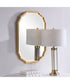 21x31" Wall Mirror Lightly Antiqued Metallic Gold Leaf