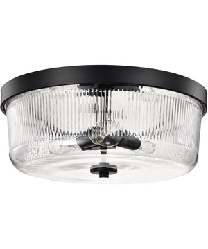 Grayson 3-Light Close-to-Ceiling Matte Black